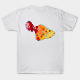 Maui Floating Rainbow Hibiscus T-Shirt